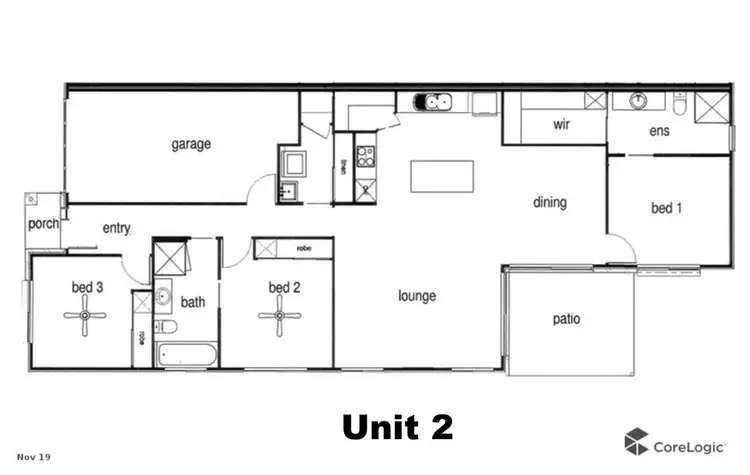 Floorplan of Homely unit listing, 2/14 Wandsworth Street, Cranley QLD 4350