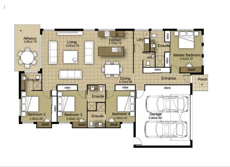 Floorplan of Homely house listing, 29 Sweeney Street, Kearneys Spring QLD 4350