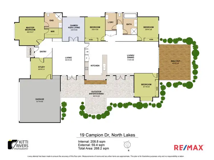 Floorplan of Homely house listing, 19 Campion Drive, North Lakes QLD 4509