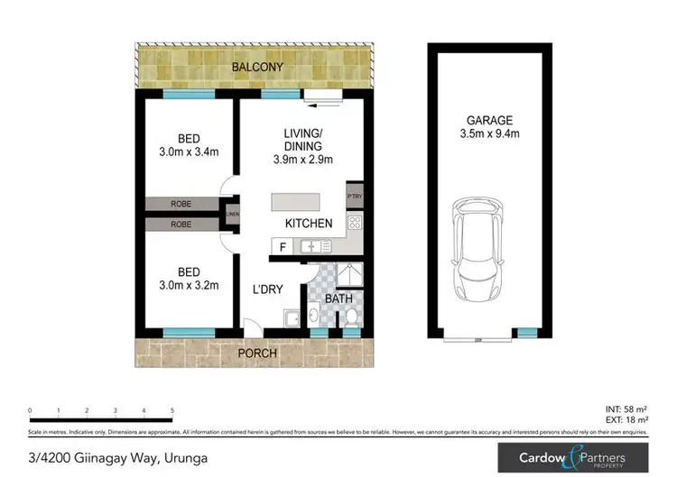 Floorplan of Homely unit listing, 3/4204 Giinagay Way, Urunga NSW 2455