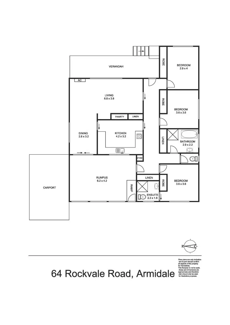 Floorplan of Homely house listing, 64 Rockvale Road, Armidale NSW 2350