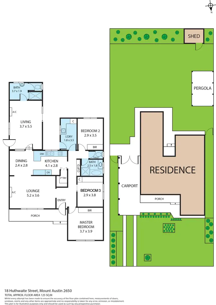 Floorplan of Homely house listing, 18 Huthwaite Street, Mount Austin NSW 2650
