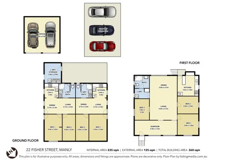 Floorplan of Homely block of units listing, 22 Fisher Street, Manly QLD 4179
