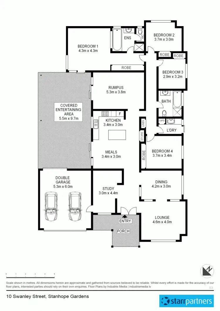 Floorplan of Homely house listing, 10 Swanley Street, Stanhope Gardens NSW 2768