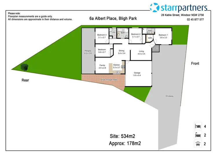 Floorplan of Homely house listing, 6a Albert Place, Bligh Park NSW 2756