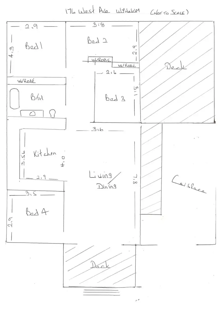 Floorplan of Homely house listing, 176 West Ave, Wynnum QLD 4178