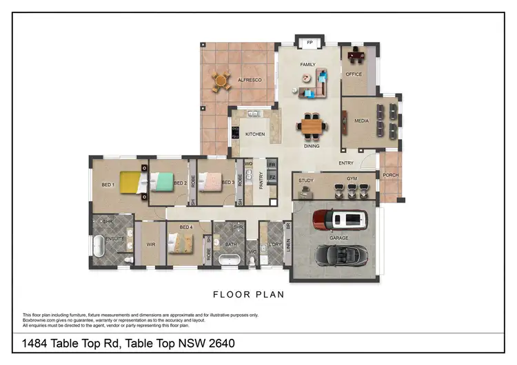 Floorplan of Homely rural property listing, 1484 Table Top Road, Table Top NSW 2640