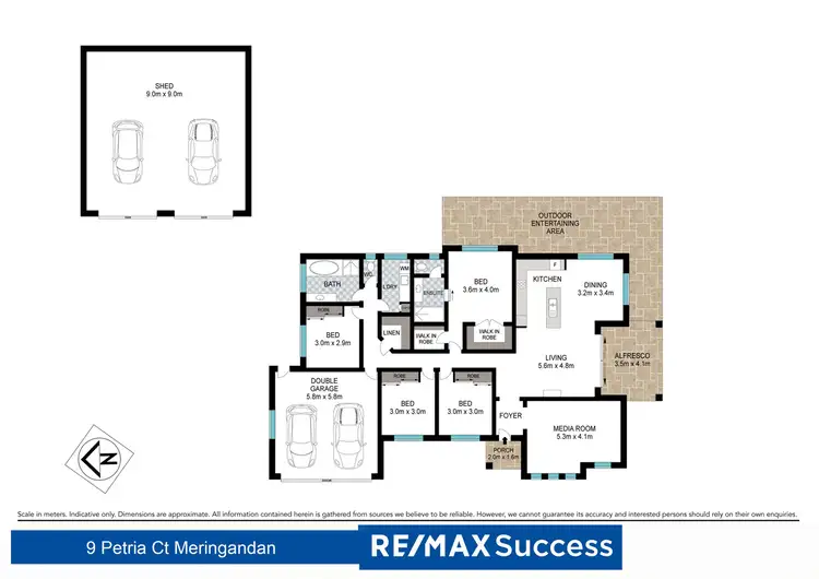 Floorplan of Homely house listing, 9 Petria Court, Meringandan QLD 4352