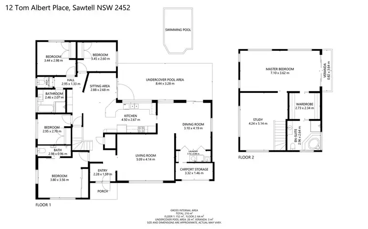 Floorplan of Homely house listing, 12 Tom Albert Place, Sawtell NSW 2452