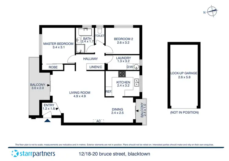 Floorplan of Homely unit listing, 12/18-20 Bruce Street, Blacktown NSW 2148