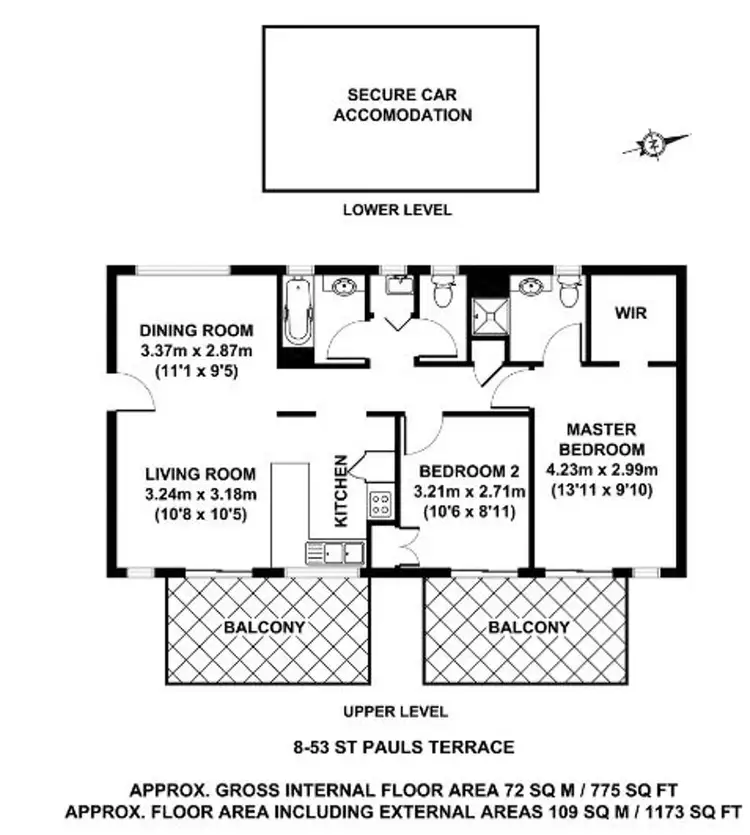 Floorplan of Homely unit listing, 8/16 Phillips St, Spring Hill QLD 4000