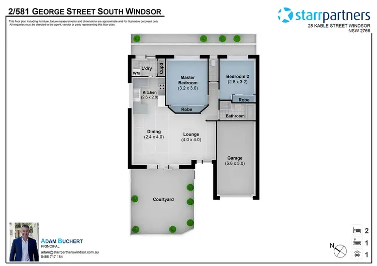 Floorplan of Homely house listing, 2/581 George Street, South Windsor NSW 2756