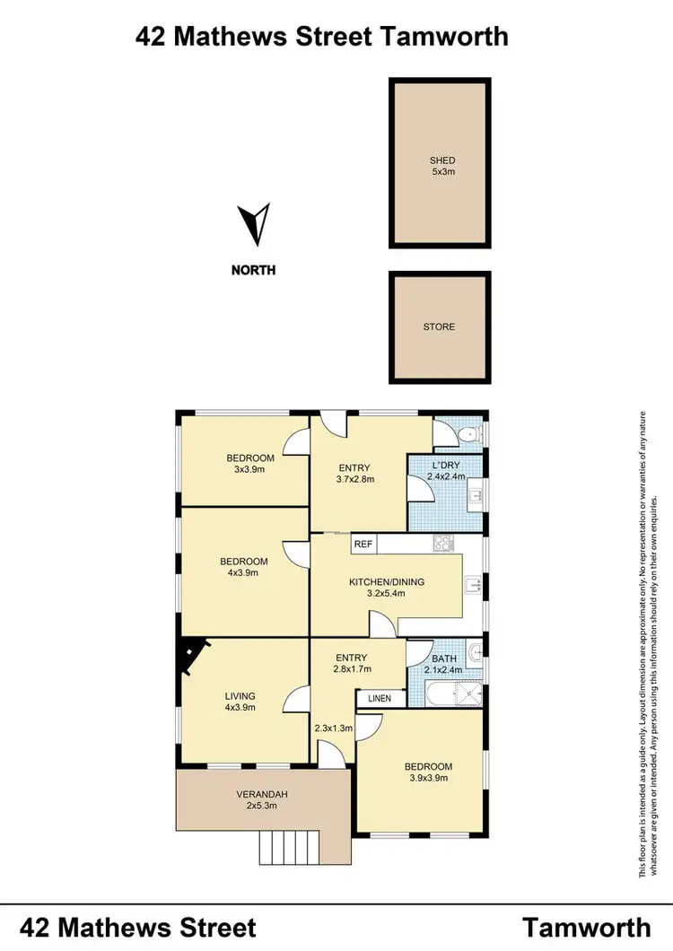 Floorplan of Homely house listing, 42 Mathews Street, Tamworth NSW 2340