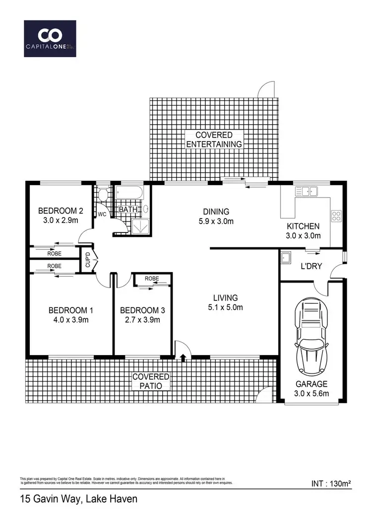 Floorplan of Homely house listing, 15 Gavin Way, Lake Haven NSW 2263