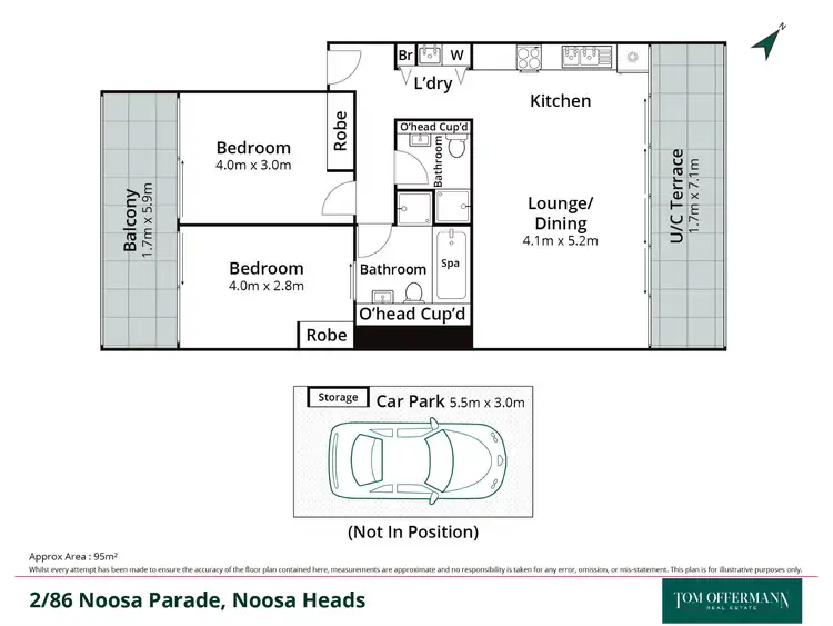 Floorplan of Homely unit listing, 2/86 Noosa Parade, Noosa Heads QLD 4567