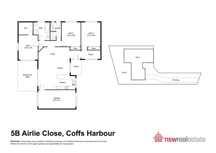 Floorplan of Homely villa listing, 5b Airlie Close, Coffs Harbour NSW 2450