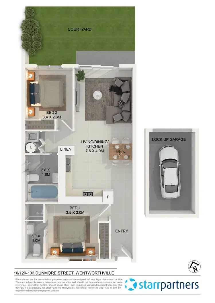 Floorplan of Homely villa listing, 10/129-133 Dunmore Street, Wentworthville NSW 2145