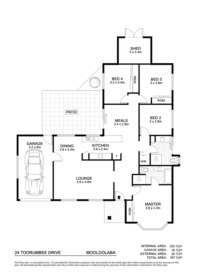 Floorplan of Homely house listing, 24 Toorumbee Dr, Mooloolaba QLD 4557