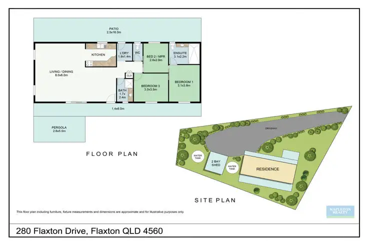 Floorplan of Homely house listing, 280 Flaxton Drive, Flaxton QLD 4560