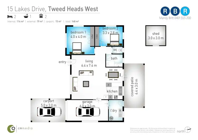Floorplan of Homely house listing, 15 Lakes Drive, Tweed Heads West NSW 2485