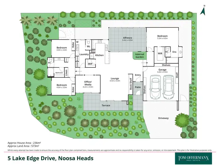 Floorplan of Homely house listing, 5 Lake Edge Drive, Noosa Heads QLD 4567