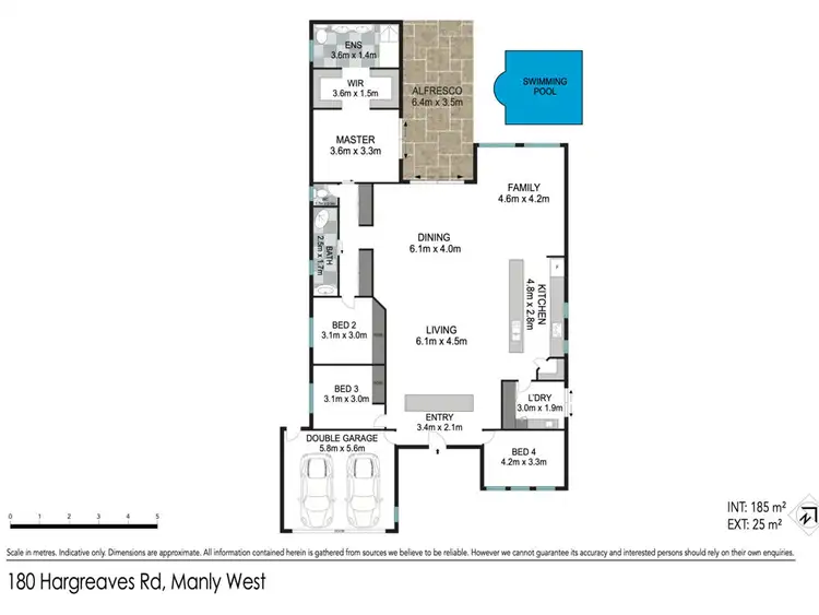 Floorplan of Homely house listing, 180 Hargreaves Road, Manly West QLD 4179
