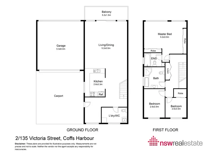Floorplan of Homely unit listing, 2/135 Victoria Street, Coffs Harbour NSW 2450