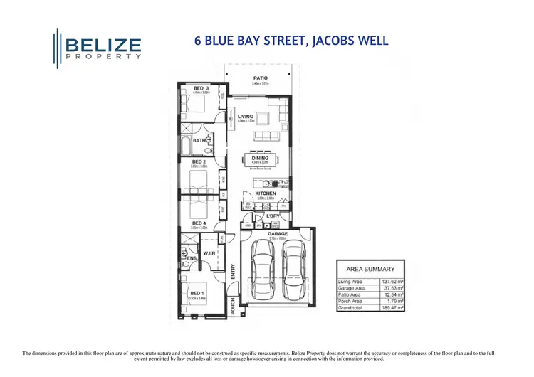 Floorplan of Homely house listing, 6 Blue Bay Street, Jacobs Well QLD 4208