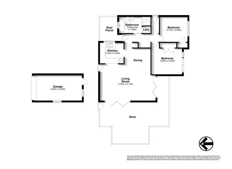 Floorplan of Homely unit listing, 1/2A Landsborough Avenue, Scarborough QLD 4020