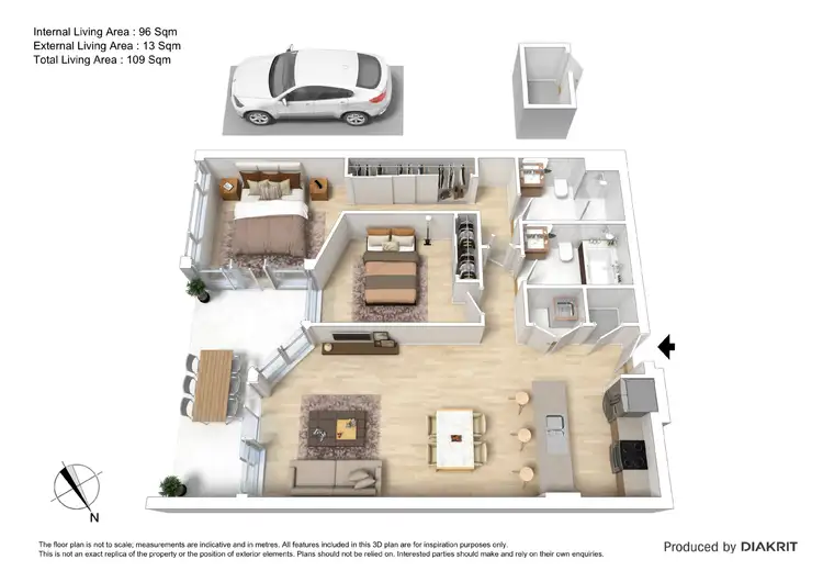 Floorplan of Homely unit listing, E110/2 Latham Terrace, Newington NSW 2127
