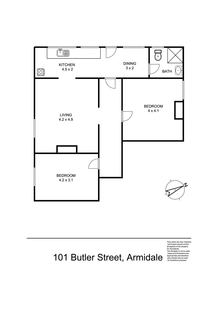 Floorplan of Homely house listing, 101 Butler Street, Armidale NSW 2350