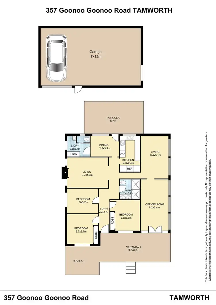 Floorplan of Homely house listing, 357 Goonoo Goonoo Road, Tamworth NSW 2340