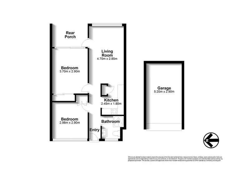 Floorplan of Homely unit listing, 2/5 Westerham Street, Taringa QLD 4068