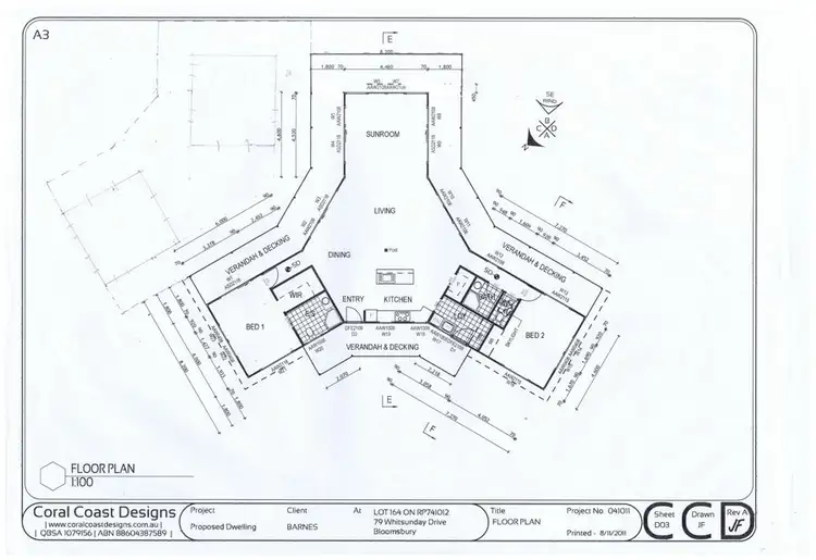 Floorplan of Homely house listing, 79 WHITSUNDAY DRIVE, Bloomsbury QLD 4799