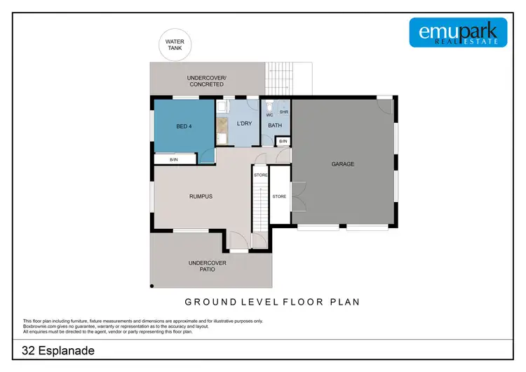 Floorplan of Homely house listing, 32 Esplanade, Zilzie QLD 4710