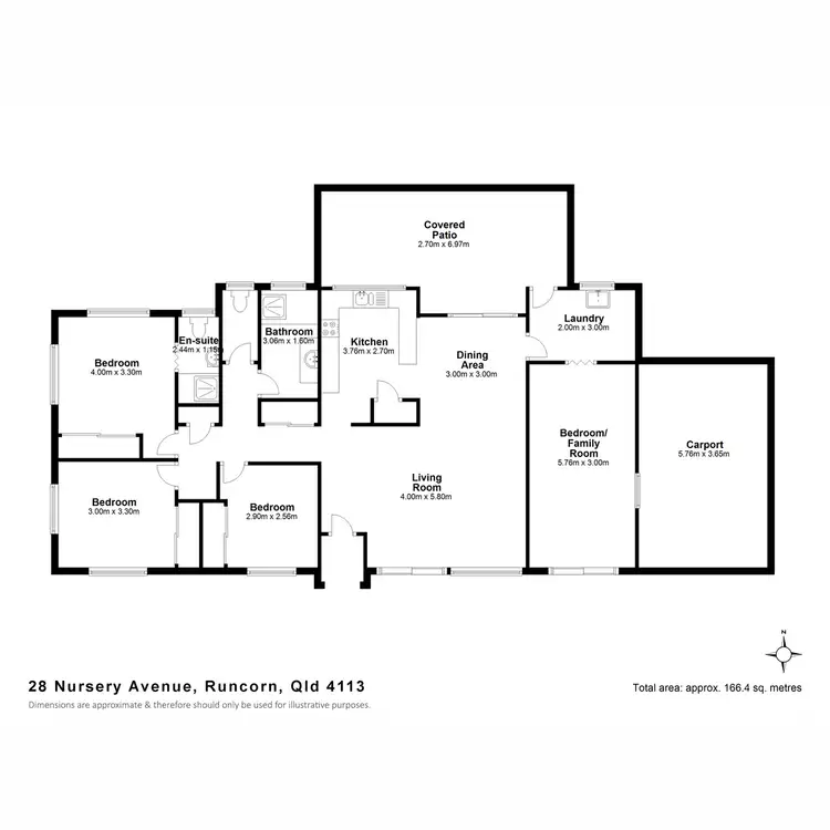 Floorplan of Homely house listing, 28 Nursery Avenue, Runcorn QLD 4113