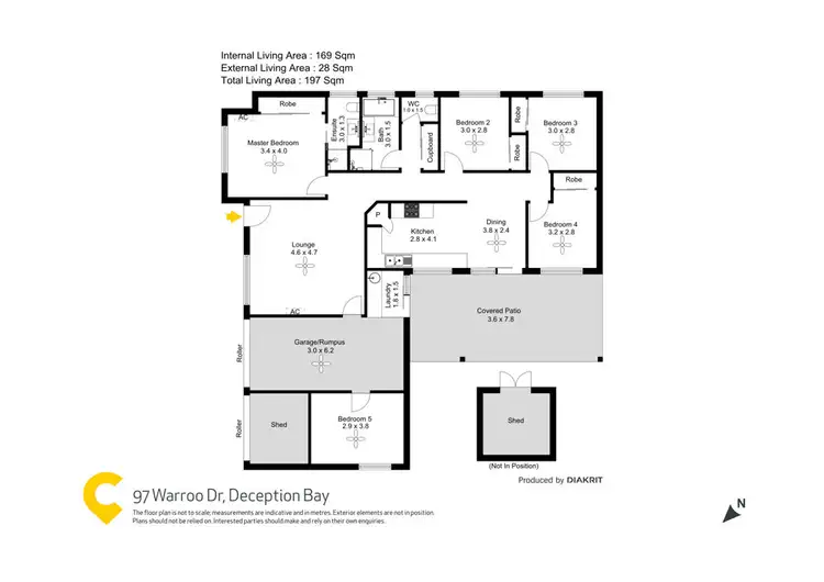 Floorplan of Homely house listing, 97 Warroo Drive, Deception Bay QLD 4508