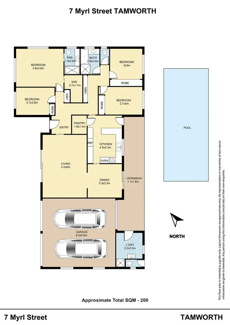 Floorplan of Homely house listing, 7 Myrl Street, Tamworth NSW 2340