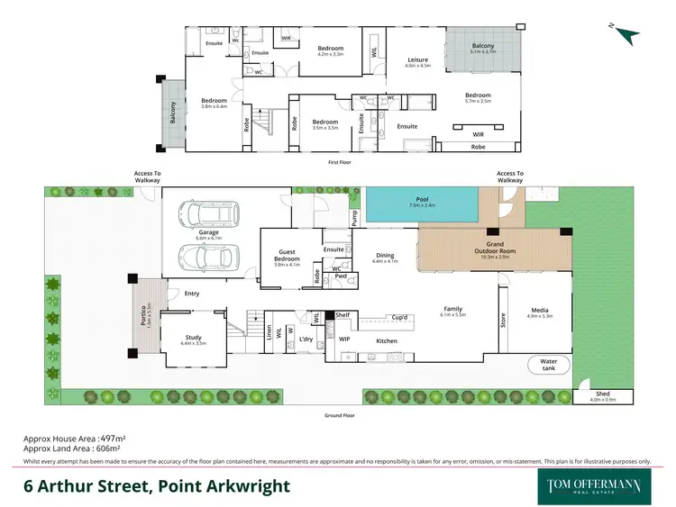 Floorplan of Homely house listing, 6 Arthur Street, Point Arkwright QLD 4573