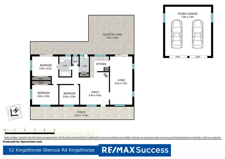Floorplan of Homely house listing, 52 Kingsthorpe-Glencoe Road, Kingsthorpe QLD 4400