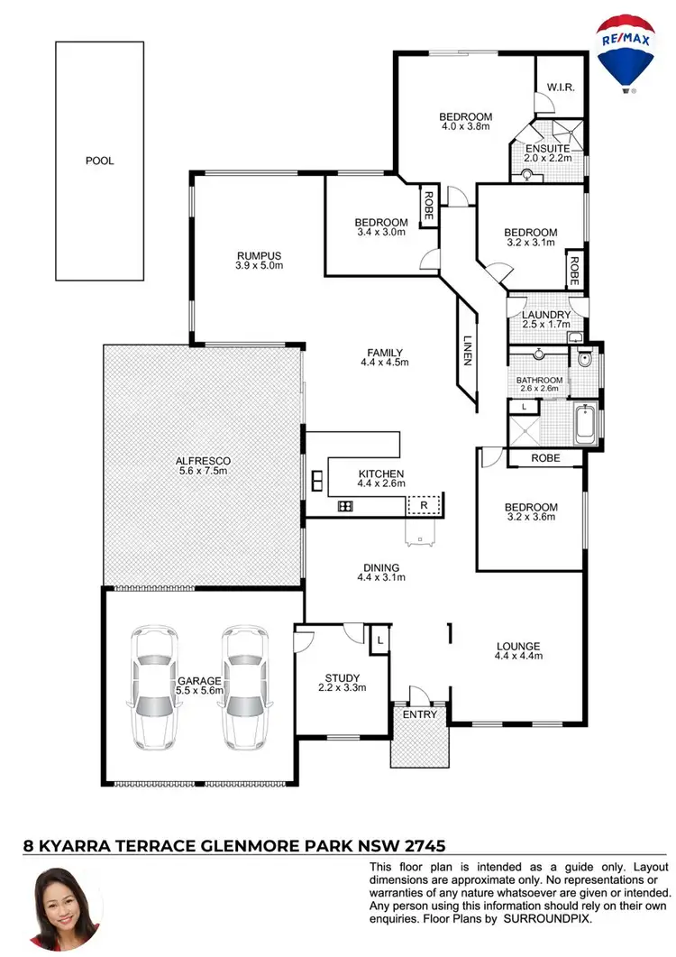 Floorplan of Homely house listing, 8 KYARRA TERRACE, Glenmore Park NSW 2745