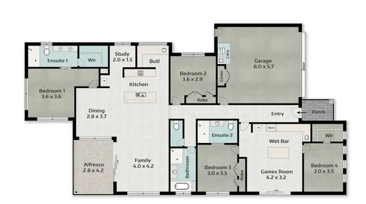 Floorplan of Homely house listing, 13 Fortescue Street, Pimpama QLD 4209