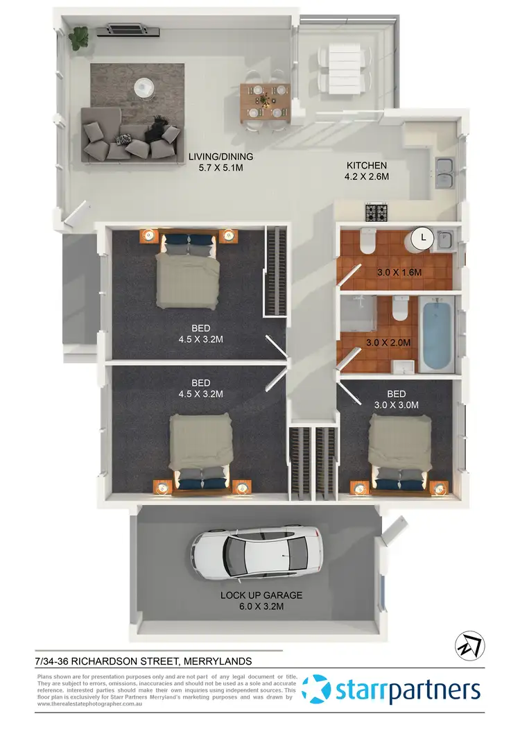 Floorplan of Homely villa listing, 7/34-36 Richardson Street, Merrylands NSW 2160