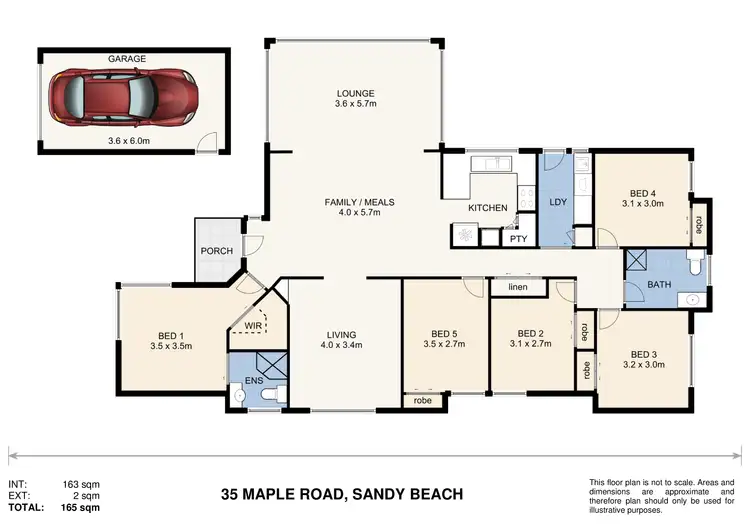 Floorplan of Homely house listing, 35 Maple Road, Sandy Beach NSW 2456