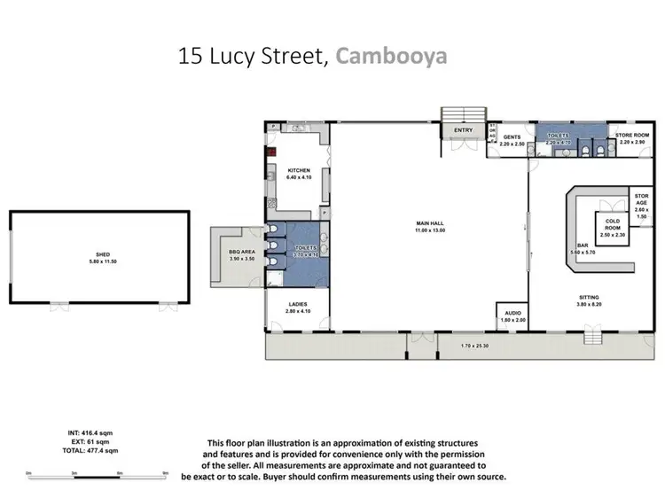 Floorplan of Homely house listing, 15 Lucy Street, Cambooya QLD 4358