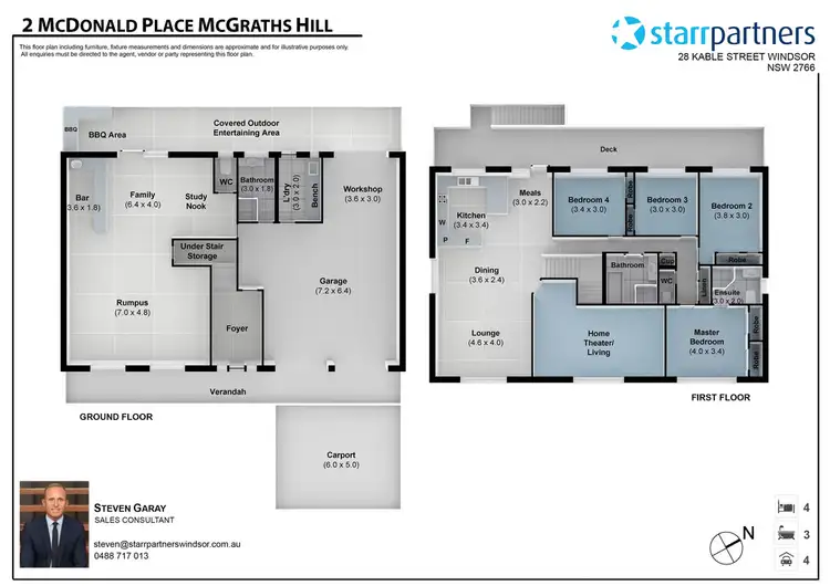 Floorplan of Homely house listing, 2 McDonald Place, Mcgraths Hill NSW 2756