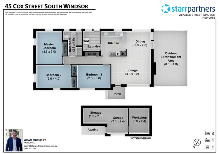 Floorplan of Homely house listing, 45 Cox Street, South Windsor NSW 2756