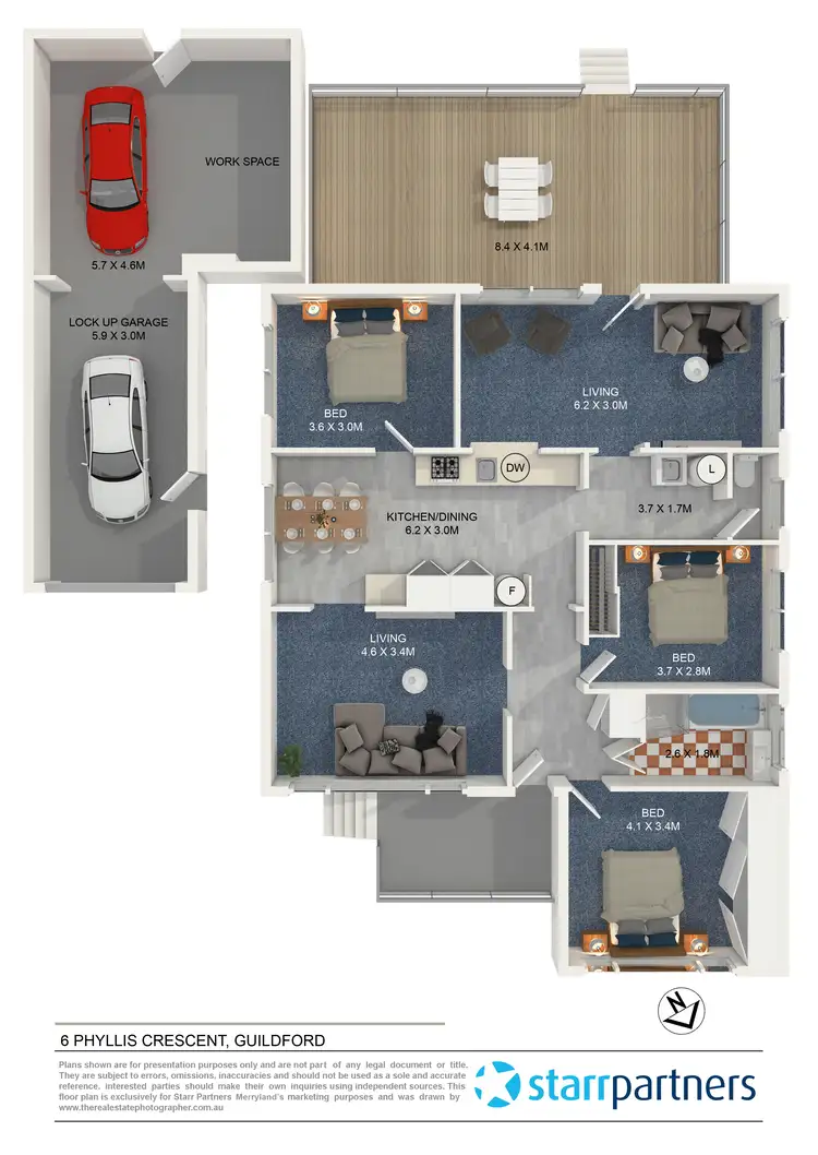 Floorplan of Homely house listing, 6 Phyllis Crescent, Guildford NSW 2161