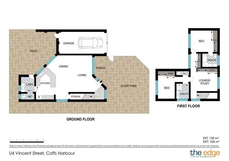 Floorplan of Homely townhouse listing, 1/4 Vincent Street, Coffs Harbour NSW 2450