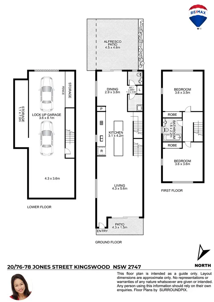 Floorplan of Homely townhouse listing, 20/76-78 JONES STREET, Kingswood NSW 2747